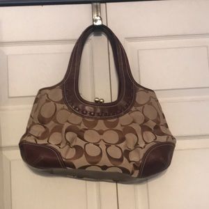 Coach Signature Collection Purse Brown/Tan Vintage
